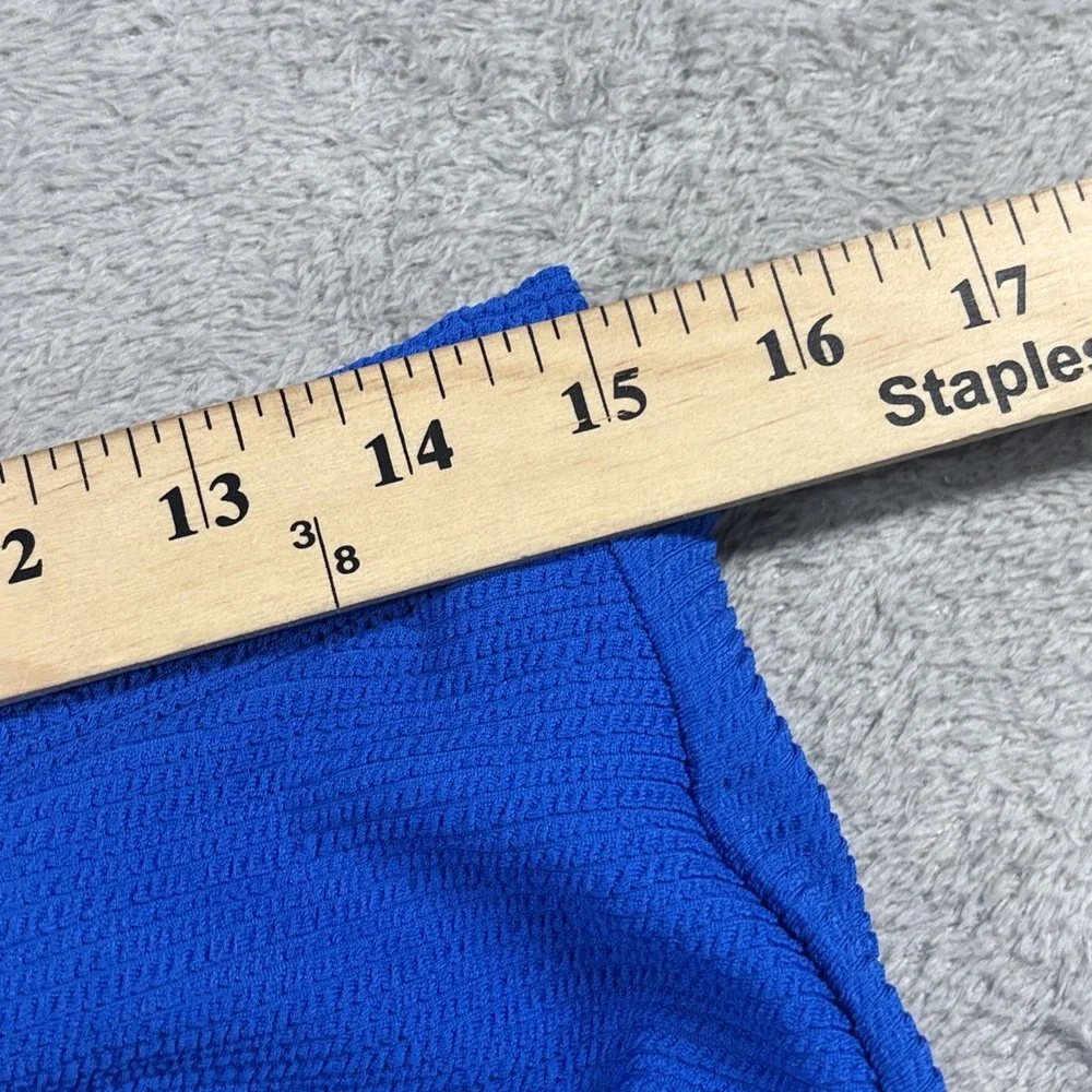 Mister Zimi High-Waist Blue Textured Bathing Suit Bottoms Size 12 NWT